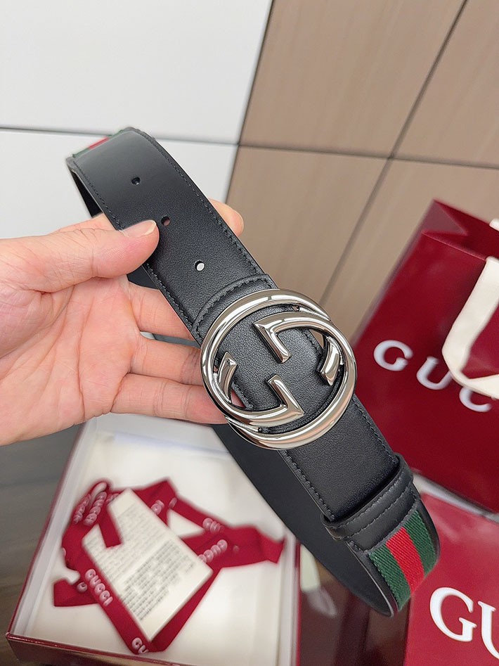グッチ アウトレット店舗 GUCCI シェリーライン GGロゴ バックルベルト レザー 40mm メンズ 2701937 グッチ ベルト アウトレット 価格 - 画像 (6)