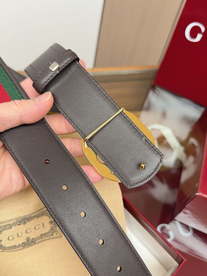 グッチ アウトレット店舗 GUCCI シェリーライン GGロゴ バックルベルト レザー 40mm メンズ 2701938 グッチ メンズ ベルト 激安 - 画像 (4)