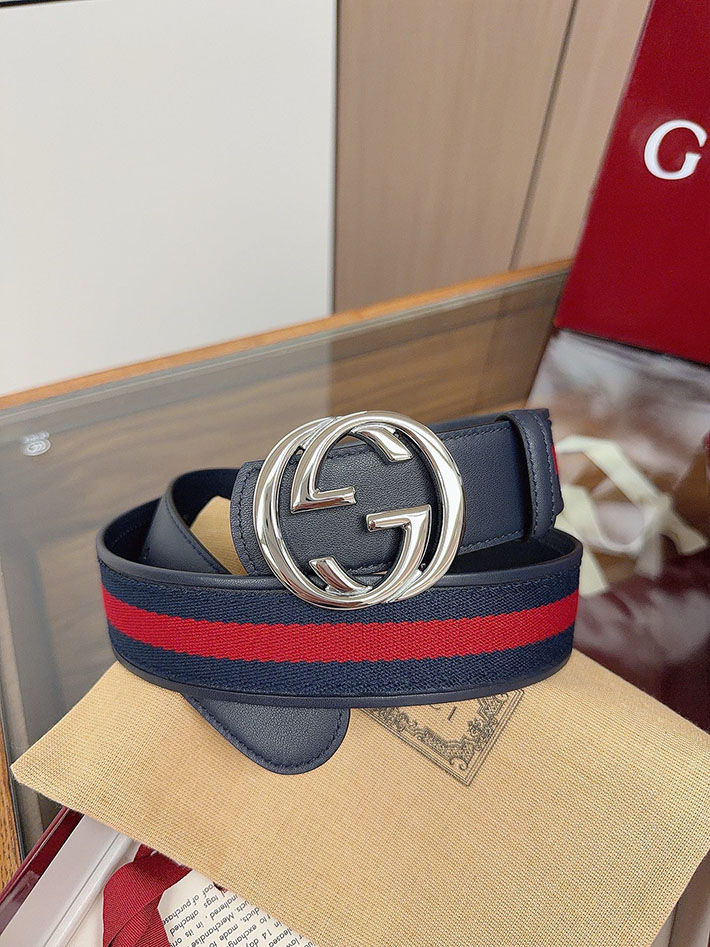 グッチ アウトレット店舗 GUCCI シェリーライン GGロゴ バックルベルト レザー 40mm メンズ 2701939 グッチ ベルト メンズ ビジネス - 画像 (9)