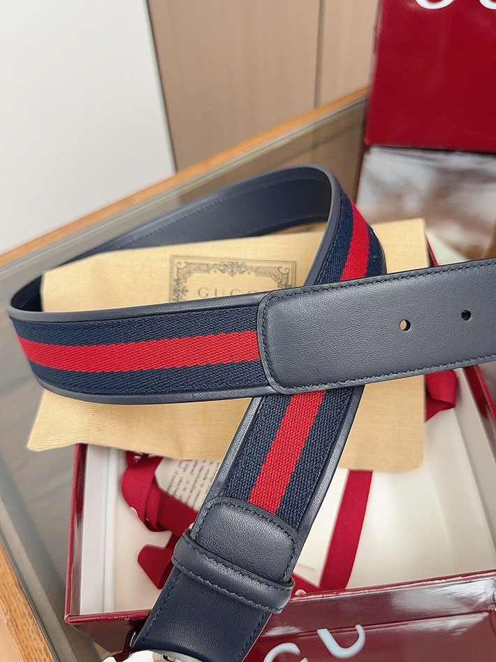 グッチ アウトレット店舗 GUCCI シェリーライン GGロゴ バックルベルト レザー 40mm メンズ 2701939 グッチ ベルト メンズ ビジネス - 画像 (3)
