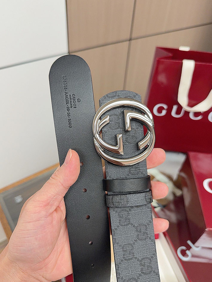 グッチ アウトレット店舗 GUCCI シェリーライン GGロゴ バックルベルト レザー 40mm メンズ 2701940 グッチ ベルト メンズ 人気 - 画像 (8)