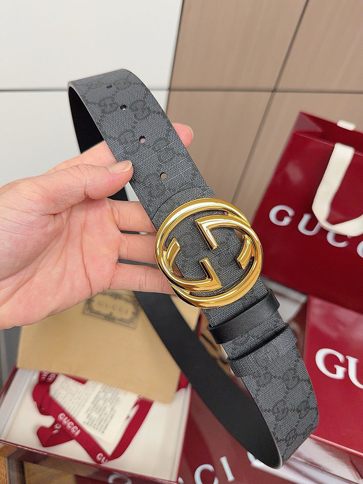 グッチ アウトレット店舗 GUCCI ベルト メンズ GGスプリームキャンバス インターロッキングG バックル 2701942 グッチ ベルト メンズ アウトレット - 画像 (6)