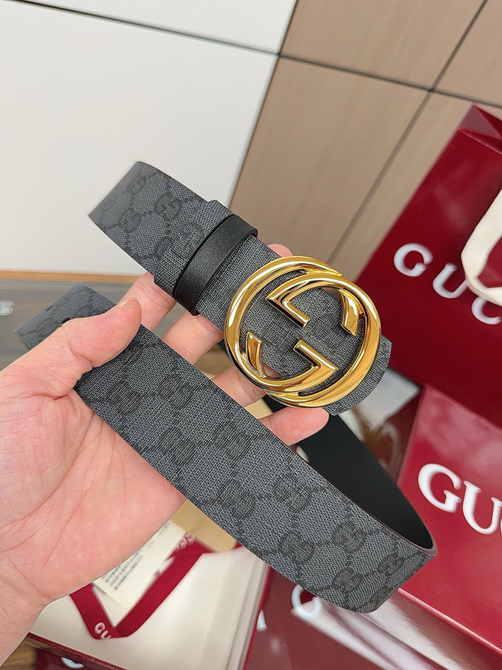 グッチ アウトレット店舗 GUCCI ベルト メンズ GGスプリームキャンバス インターロッキングG バックル 2701942 グッチ ベルト メンズ アウトレット - 画像 (2)