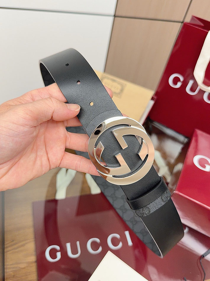 グッチ アウトレット店舗 GUCCI ベルト メンズ GGスプリームキャンバス インターロッキングG バックル 2701943 グッチ ベルト メンズ 人気 - 画像 (5)