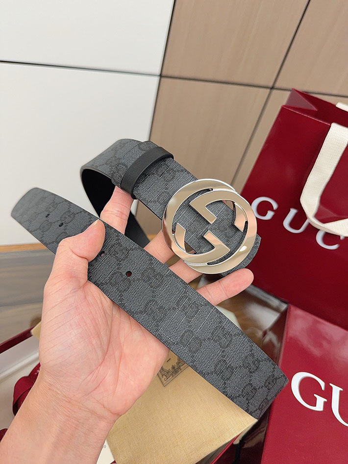 グッチ アウトレット店舗 GUCCI ベルト メンズ GGスプリームキャンバス インターロッキングG バックル 2701943 グッチ ベルト メンズ 人気 - 画像 (2)