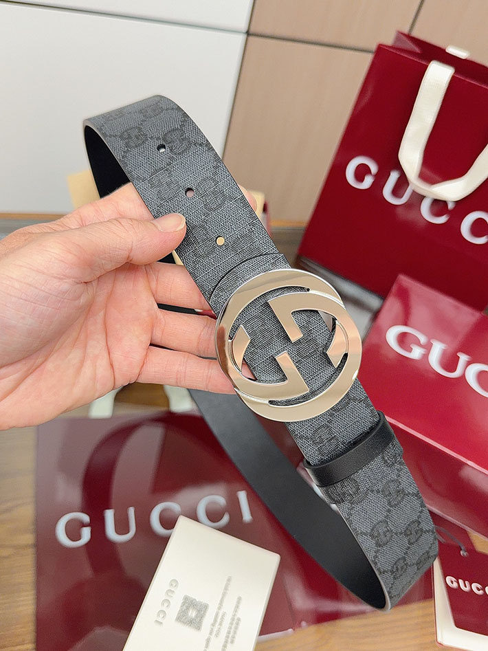 グッチ アウトレット店舗 GUCCI ベルト メンズ GGスプリームキャンバス インターロッキングG バックル 2701947 グッチ ベルト 値段 - 画像 (6)