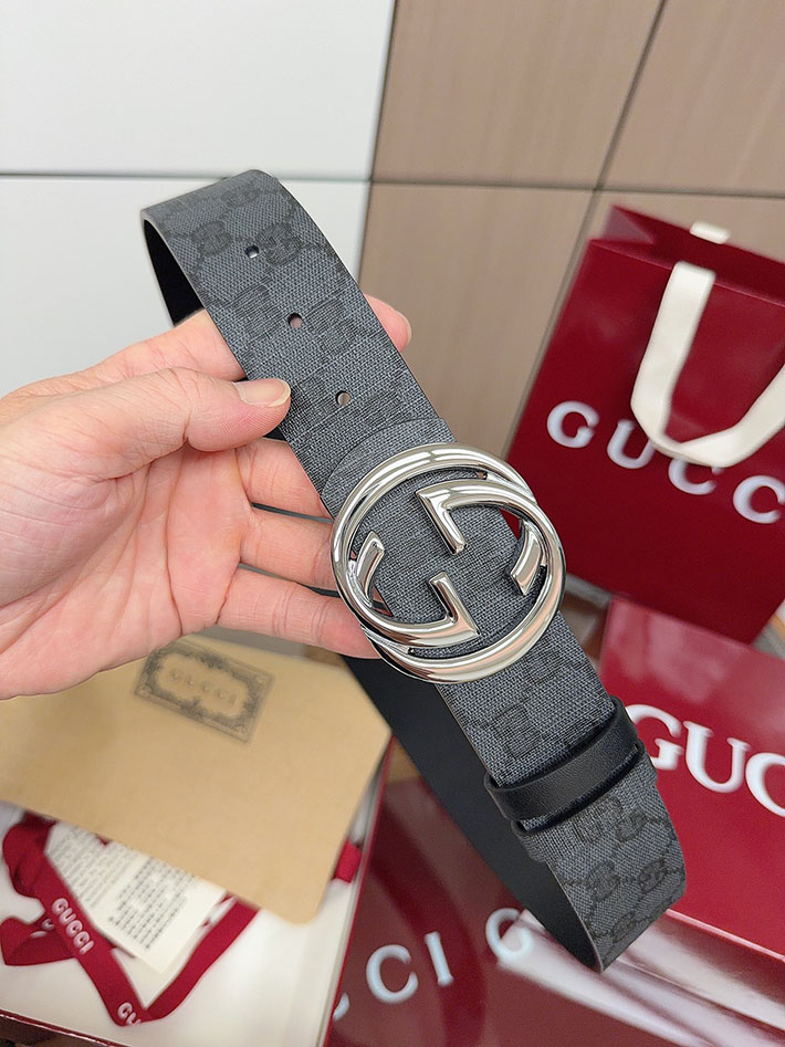 グッチ アウトレット店舗 GUCCI ベルト メンズ GGスプリームキャンバス インターロッキングG バックル 2701948 グッチ ベルト セール - 画像 (6)