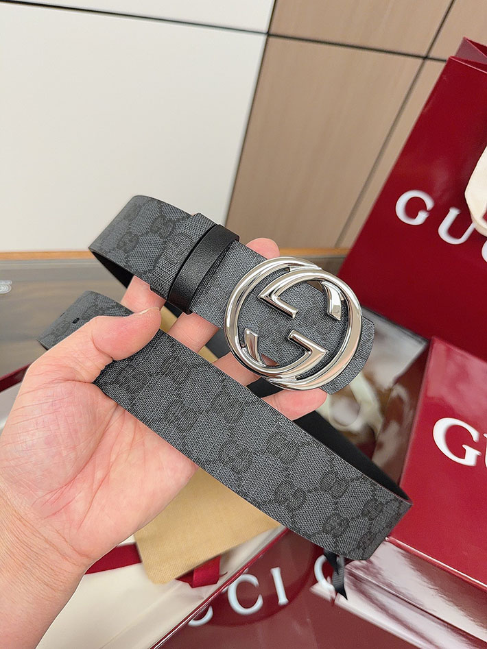 グッチ アウトレット店舗 GUCCI ベルト メンズ GGスプリームキャンバス インターロッキングG バックル 2701948 グッチ ベルト セール - 画像 (2)