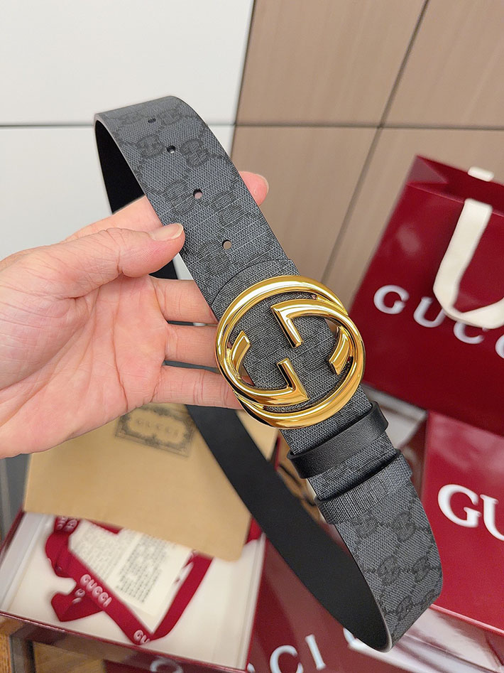 グッチ アウトレット店舗 GUCCI ベルト メンズ GGスプリームキャンバス インターロッキングG バックル 2701949 グッチ ベルト 安い - 画像 (6)