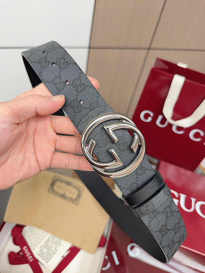 グッチ アウトレット店舗 GUCCI ベルト メンズ GGスプリームキャンバス インターロッキングG バックル 2701950 グッチ ベルト 新作 - 画像 (6)