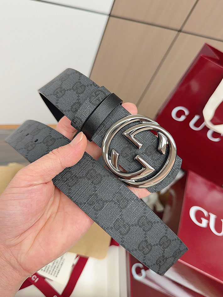 グッチ アウトレット店舗 GUCCI ベルト メンズ GGスプリームキャンバス インターロッキングG バックル 2701950 グッチ ベルト 新作 - 画像 (2)