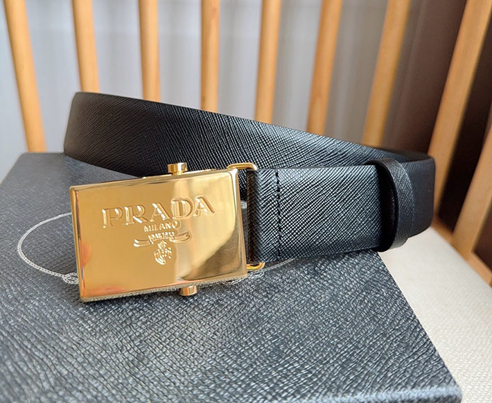 プラダ アウトレット店舗 PRADA ベルト メンズ 35mm グッズ 小物 バックル レザーベルト 2701952 プラダ ベルト メンズ アウトレット - 画像 (8)