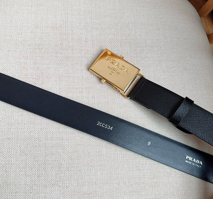 プラダ アウトレット店舗 PRADA ベルト メンズ 35mm グッズ 小物 バックル レザーベルト 2701952 プラダ ベルト メンズ アウトレット - 画像 (7)