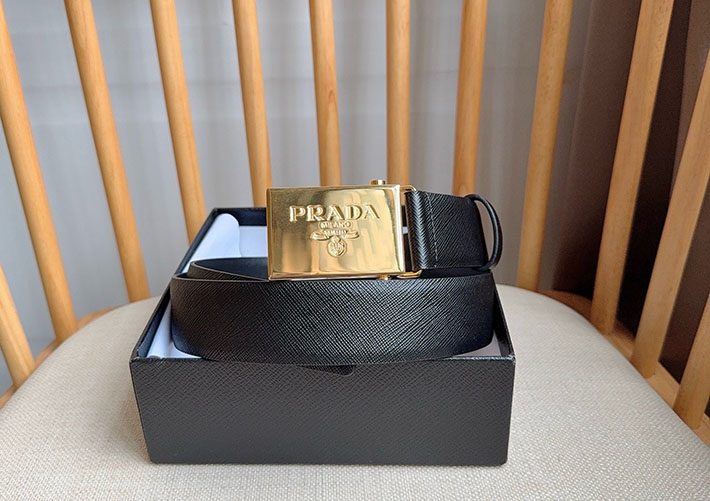 プラダ アウトレット店舗 PRADA ベルト メンズ 35mm グッズ 小物 バックル レザーベルト 2701952 プラダ ベルト メンズ アウトレット - 画像 (5)