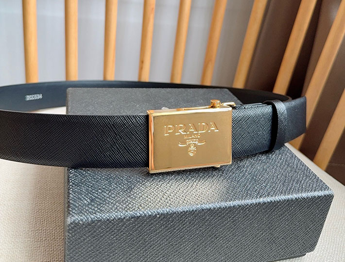 プラダ アウトレット店舗 PRADA ベルト メンズ 35mm グッズ 小物 バックル レザーベルト 2701952 プラダ ベルト メンズ アウトレット - 画像 (3)