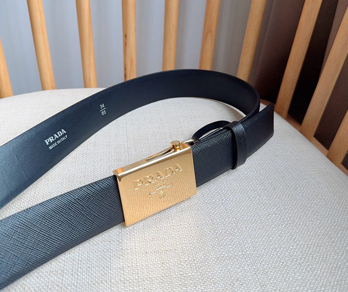 プラダ アウトレット店舗 PRADA ベルト メンズ 35mm グッズ 小物 バックル レザーベルト 2701952 プラダ ベルト メンズ アウトレット - 画像 (2)
