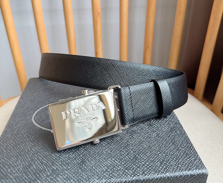 プラダ アウトレット店舗 PRADA ベルト メンズ 35mm グッズ 小物 バックル レザーベルト 2701953 プラダ ベルト メンズ リバーシブル - 画像 (8)
