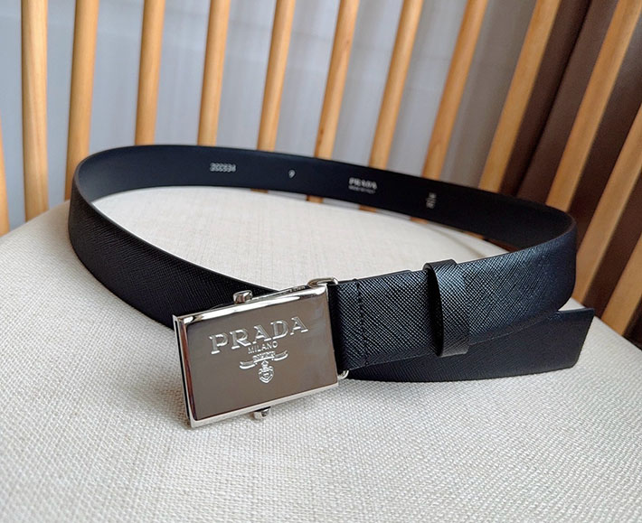 プラダ アウトレット店舗 PRADA ベルト メンズ 35mm グッズ 小物 バックル レザーベルト 2701953 プラダ ベルト メンズ リバーシブル - 画像 (6)