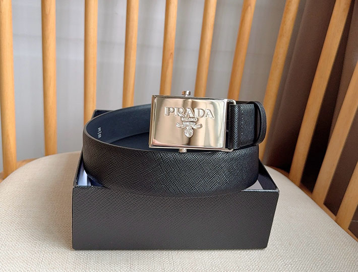 プラダ アウトレット店舗 PRADA ベルト メンズ 35mm グッズ 小物 バックル レザーベルト 2701953 プラダ ベルト メンズ リバーシブル - 画像 (5)