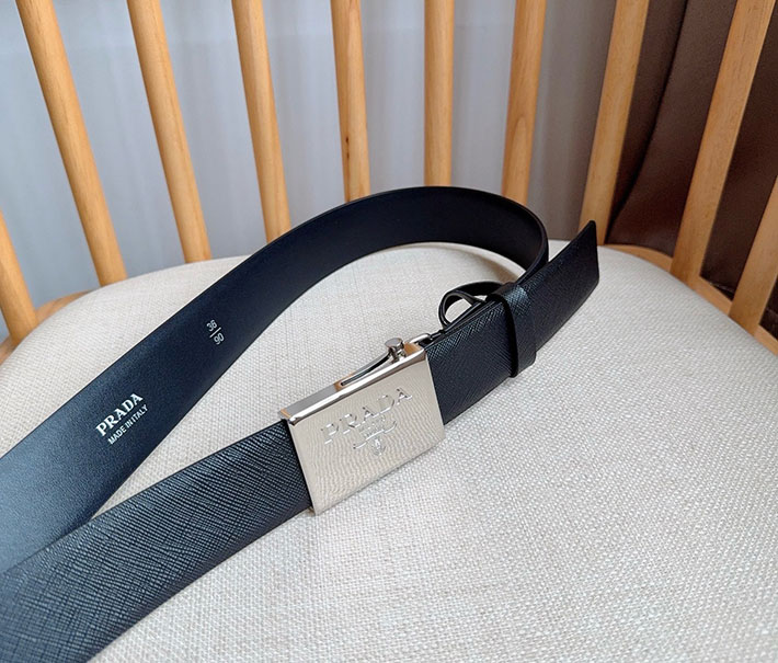 プラダ アウトレット店舗 PRADA ベルト メンズ 35mm グッズ 小物 バックル レザーベルト 2701953 プラダ ベルト メンズ リバーシブル - 画像 (2)