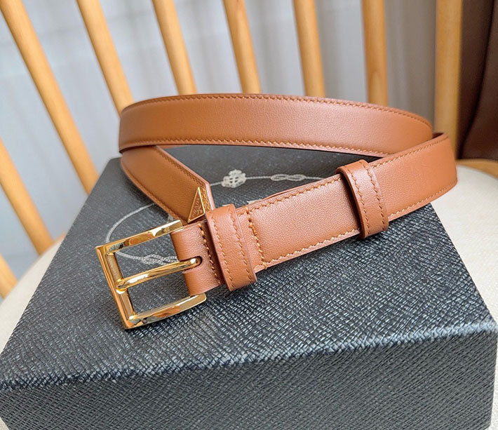 プラダ アウトレット店舗 PRADA サフィアーノレザー 25mm ベルト バックル レディース ブラウン 2701954 レディース プラダ ベルト - 画像 (8)