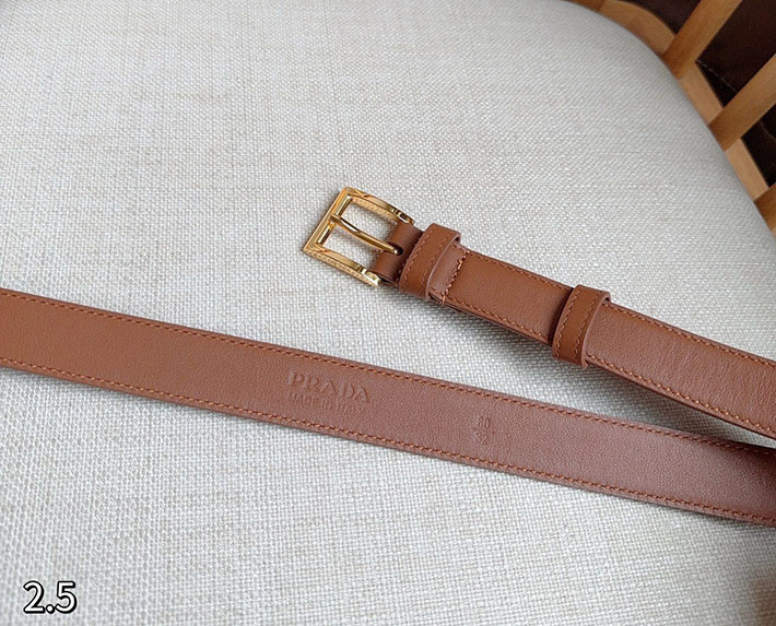 プラダ アウトレット店舗 PRADA サフィアーノレザー 25mm ベルト バックル レディース ブラウン 2701954 レディース プラダ ベルト - 画像 (7)