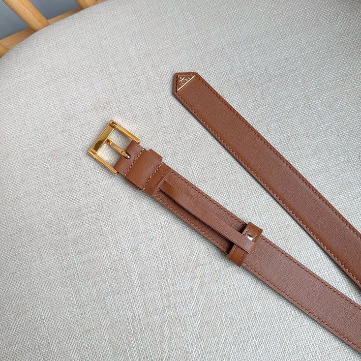 プラダ アウトレット店舗 PRADA サフィアーノレザー 25mm ベルト バックル レディース ブラウン 2701954 レディース プラダ ベルト - 画像 (2)