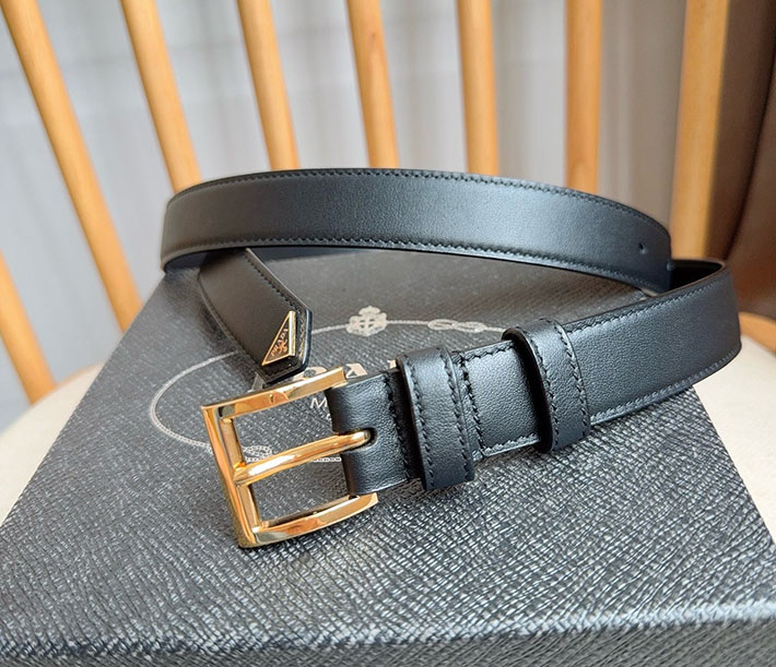 プラダ アウトレット店舗 PRADA サフィアーノレザー 25mm ベルト バックル レディース ブラック 2701956 レディース プラダ ベルト - 画像 (8)