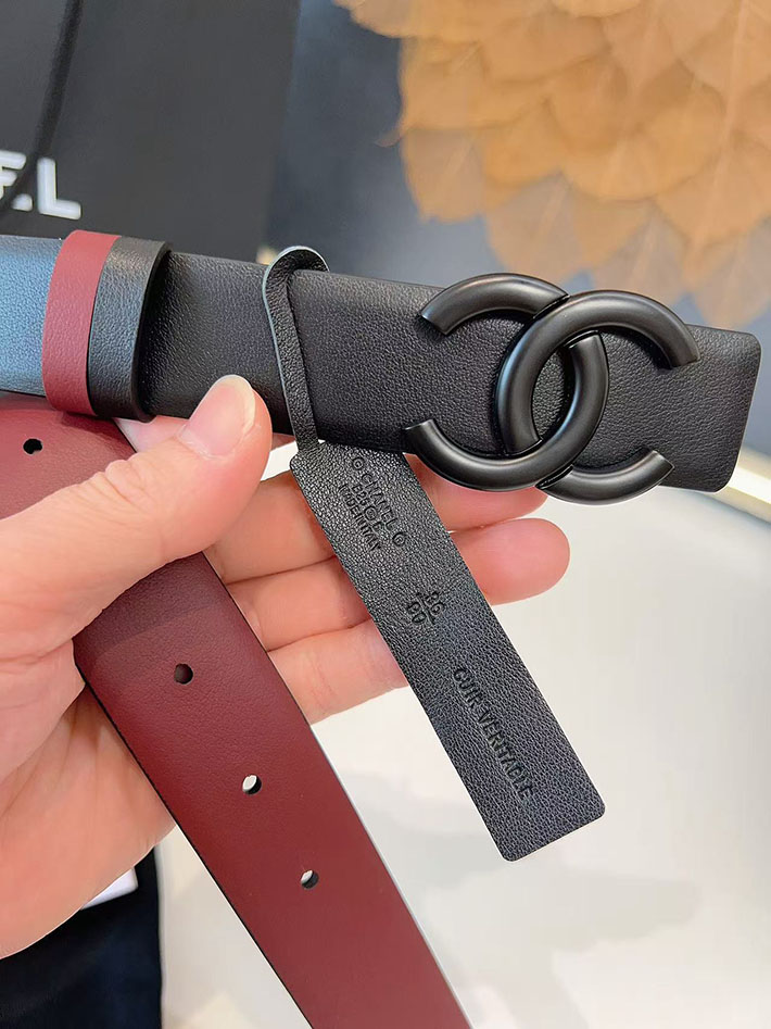 シャネル アウトレット店舗 CHANEL ナローベルト レディース 30mm リバーシブル ココマーク レザー CCマーク 2701957 シャネル ベルト レディース - 画像 (5)