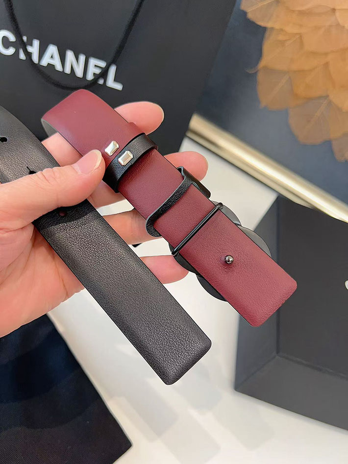シャネル アウトレット店舗 CHANEL ナローベルト レディース 30mm リバーシブル ココマーク レザー CCマーク 2701957 シャネル ベルト レディース - 画像 (3)