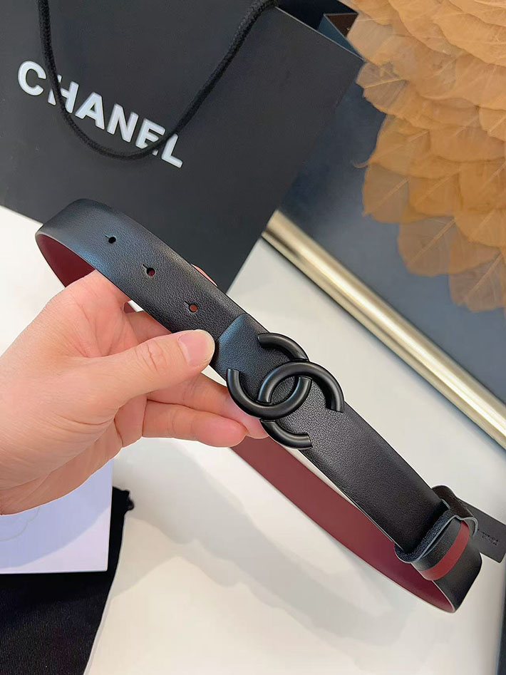 シャネル アウトレット店舗 CHANEL ナローベルト レディース 30mm リバーシブル ココマーク レザー CCマーク 2701957 シャネル ベルト レディース - 画像 (2)