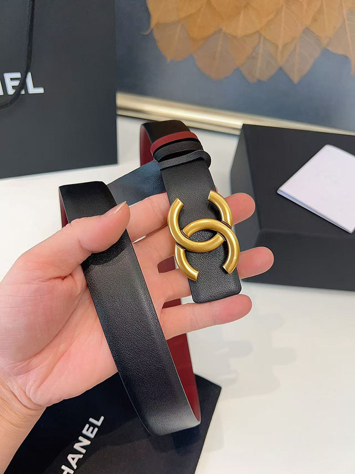 シャネル アウトレット店舗 CHANEL ナローベルト レディース 30mm リバーシブル ココマーク レザー CCマーク 2701958 シャネル ベルト 公式 - 画像 (8)