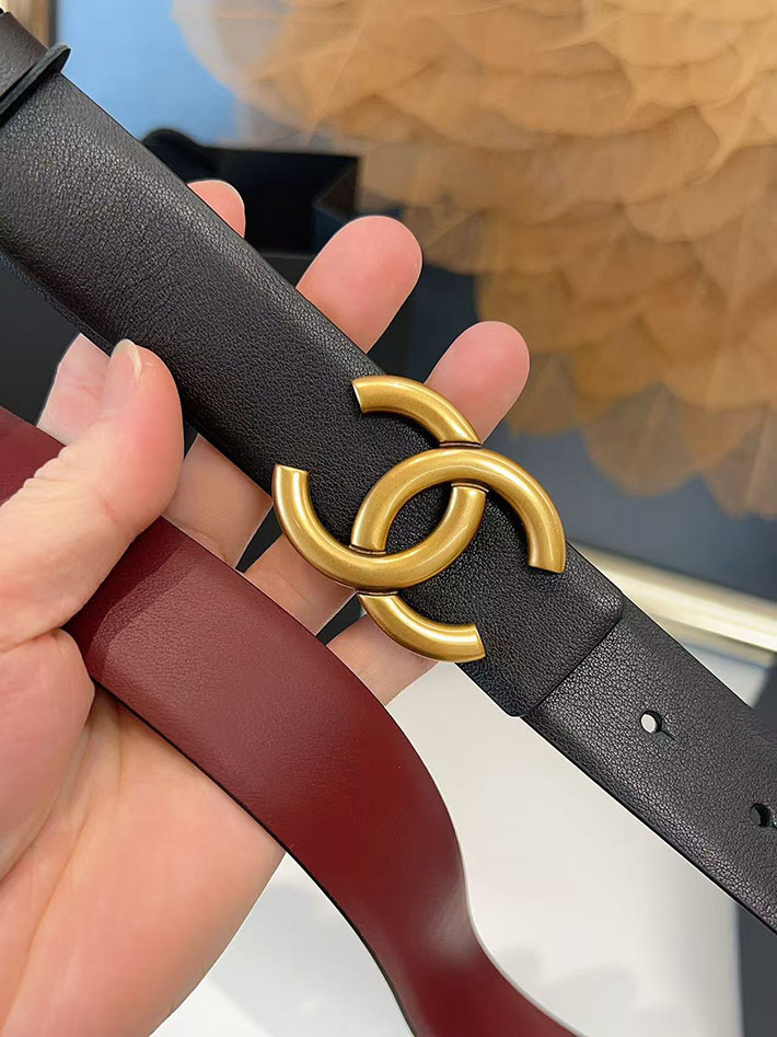 シャネル アウトレット店舗 CHANEL ナローベルト レディース 30mm リバーシブル ココマーク レザー CCマーク 2701958 シャネル ベルト 公式 - 画像 (7)