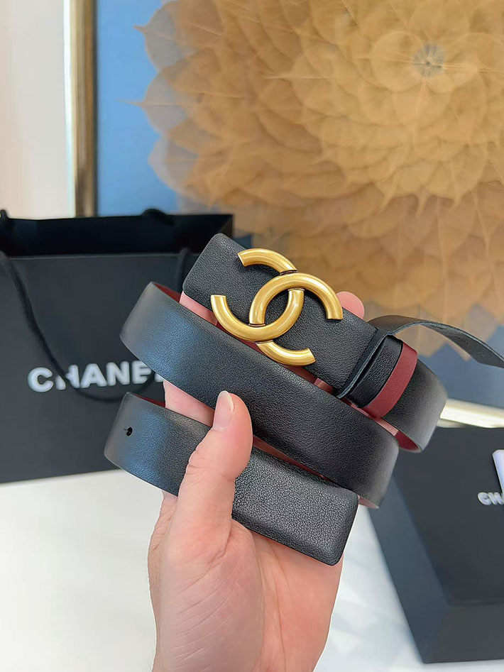 シャネル アウトレット店舗 CHANEL ナローベルト レディース 30mm リバーシブル ココマーク レザー CCマーク 2701958 シャネル ベルト 公式 - 画像 (5)