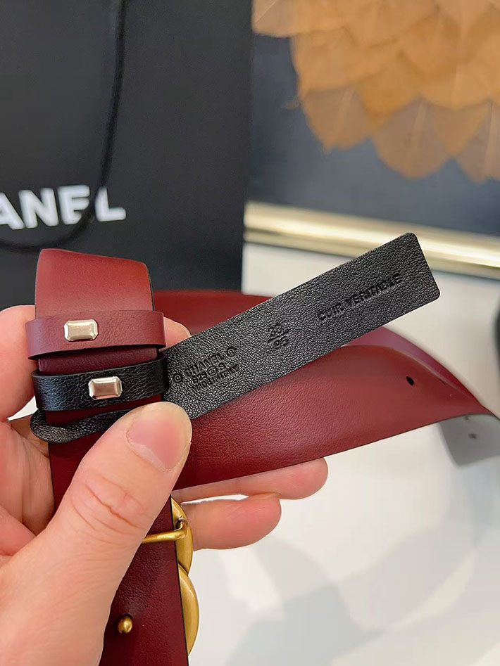 シャネル アウトレット店舗 CHANEL ナローベルト レディース 30mm リバーシブル ココマーク レザー CCマーク 2701958 シャネル ベルト 公式 - 画像 (4)