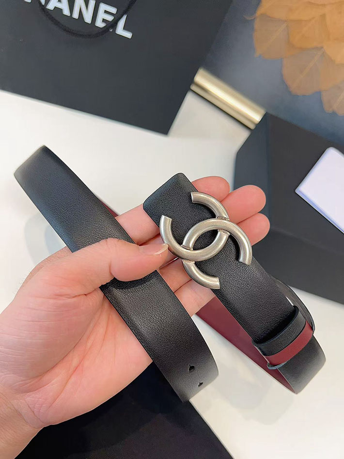 シャネル アウトレット店舗 CHANEL ナローベルト レディース 30mm リバーシブル ココマーク レザー CCマーク 2701959 シャネル ベルト 値段 - 画像 (9)