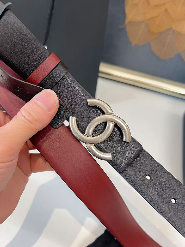 シャネル アウトレット店舗 CHANEL ナローベルト レディース 30mm リバーシブル ココマーク レザー CCマーク 2701959 シャネル ベルト 値段 - 画像 (8)