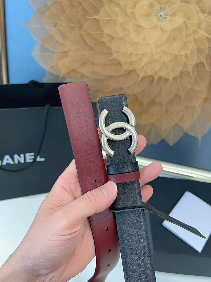 シャネル アウトレット店舗 CHANEL ナローベルト レディース 30mm リバーシブル ココマーク レザー CCマーク 2701959 シャネル ベルト 値段 - 画像 (2)