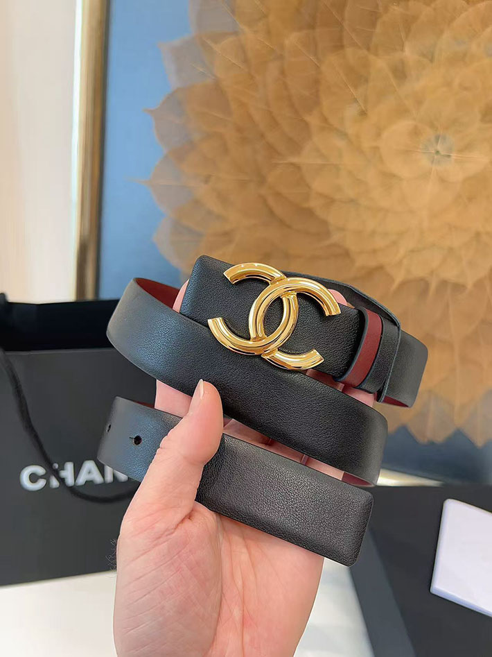シャネル アウトレット店舗 CHANEL ナローベルト レディース 30mm リバーシブル ココマーク レザー CCマーク 2701960 シャネル ベルト 人気 - 画像 (9)