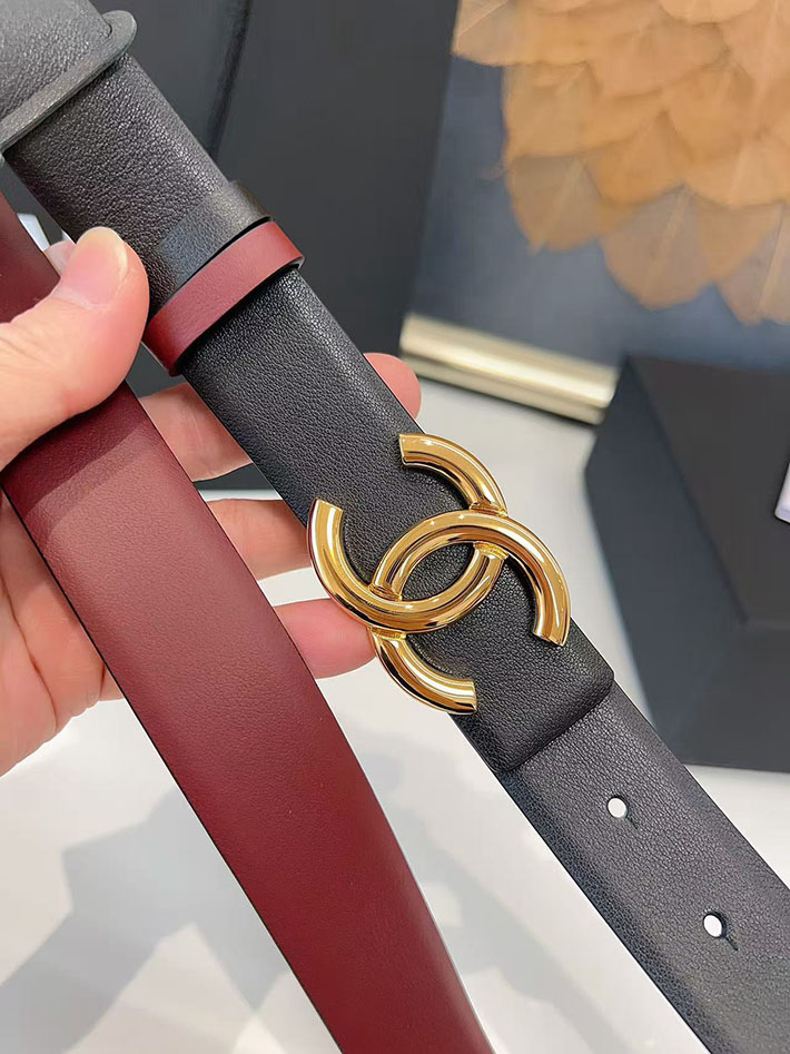 シャネル アウトレット店舗 CHANEL ナローベルト レディース 30mm リバーシブル ココマーク レザー CCマーク 2701960 シャネル ベルト 人気 - 画像 (7)