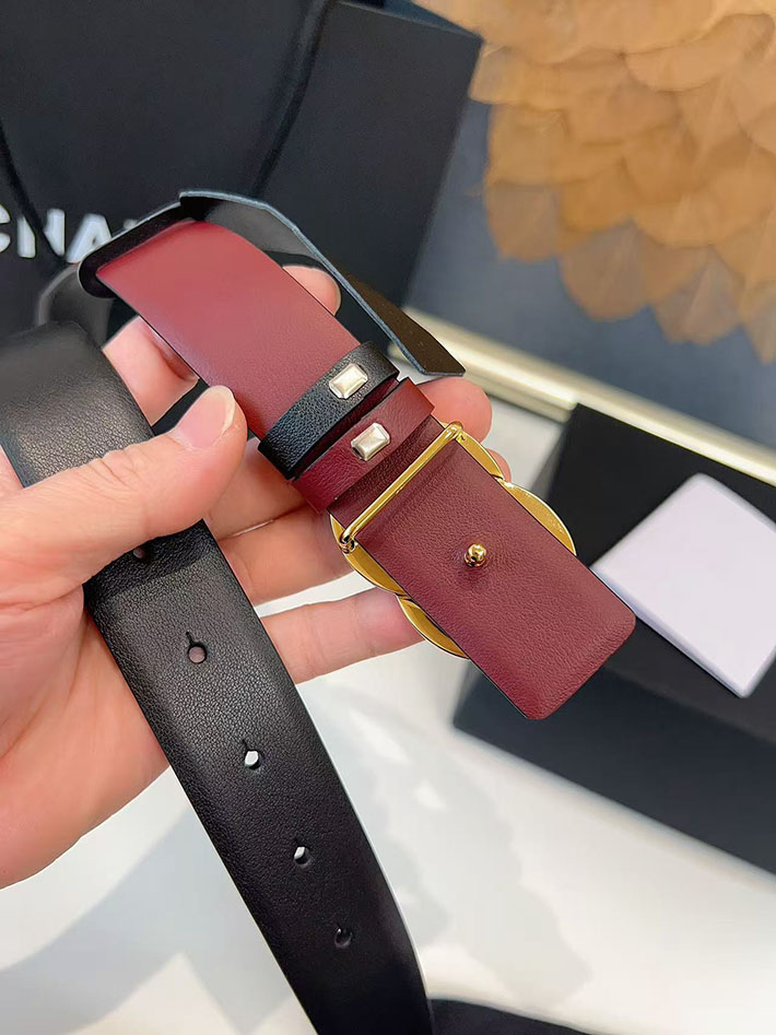 シャネル アウトレット店舗 CHANEL ナローベルト レディース 30mm リバーシブル ココマーク レザー CCマーク 2701960 シャネル ベルト 人気 - 画像 (2)