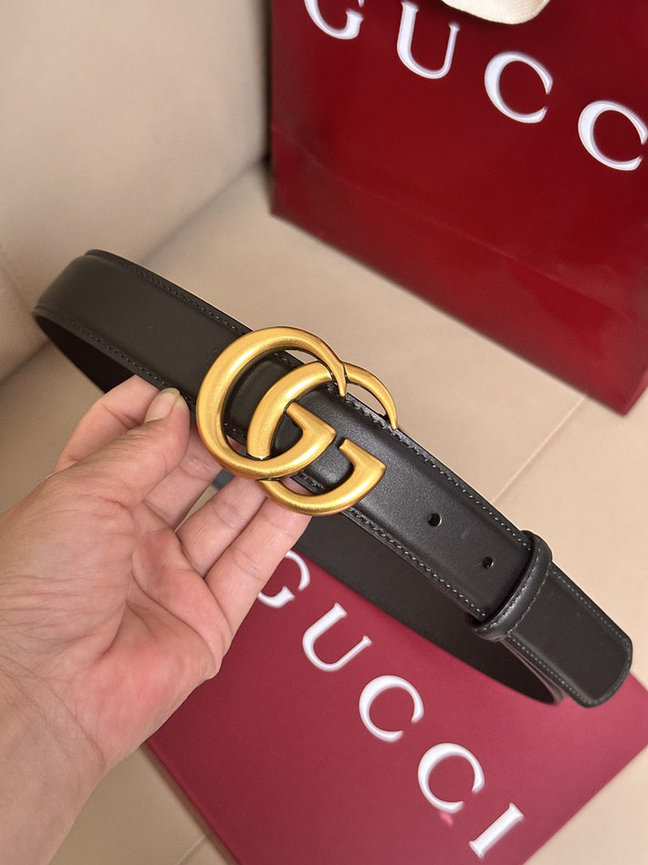 グッチ アウトレット店舗 GUCCI ダブルG 30mm GGマーモント シャイニー バックル レザー ベルト 2701962 レディース グッチ ベルト - 画像 (6)