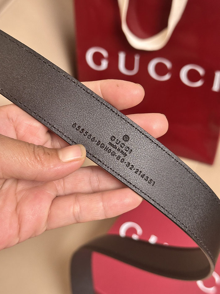 グッチ アウトレット店舗 GUCCI ダブルG 30mm GGマーモント シャイニー バックル レザー ベルト 2701962 レディース グッチ ベルト - 画像 (3)