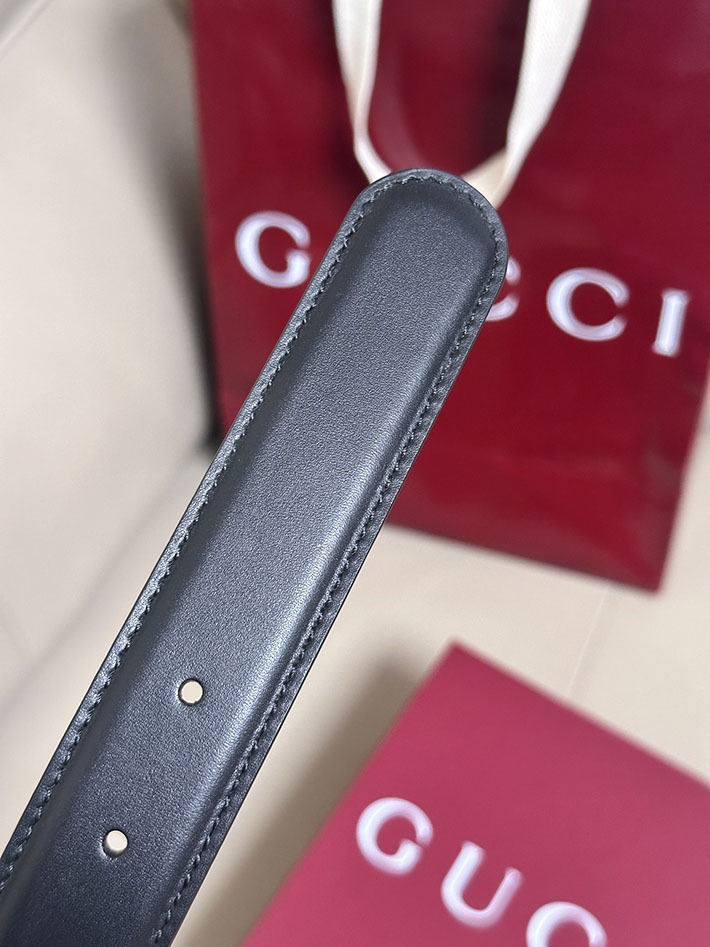 グッチ アウトレット店舗 GUCCI ダブルG 30mm GGマーモント シャイニー バックル レザー ベルト 2701962 レディース グッチ ベルト - 画像 (2)