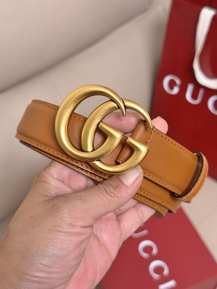 グッチ アウトレット店舗 GUCCI ダブルG 30mm GGマーモント シャイニー バックル レザー ベルト 2701963 グッチ ベルト アウトレット - 画像 (6)