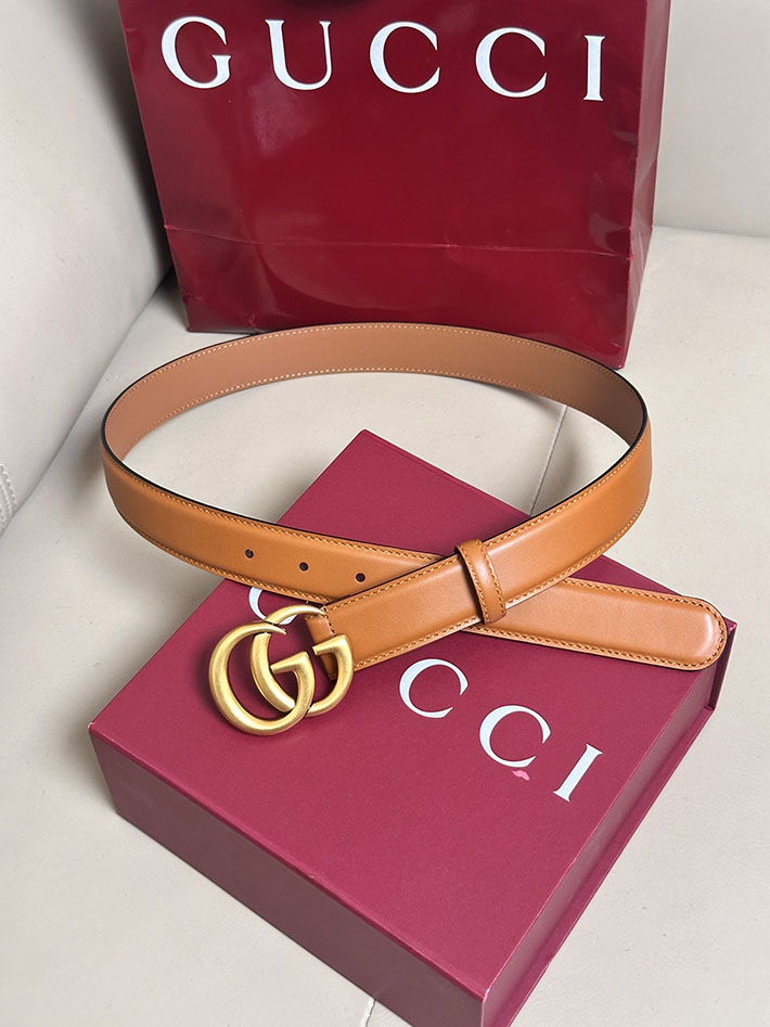 グッチ アウトレット店舗 GUCCI ダブルG 30mm GGマーモント シャイニー バックル レザー ベルト 2701963 グッチ ベルト アウトレット - 画像 (5)