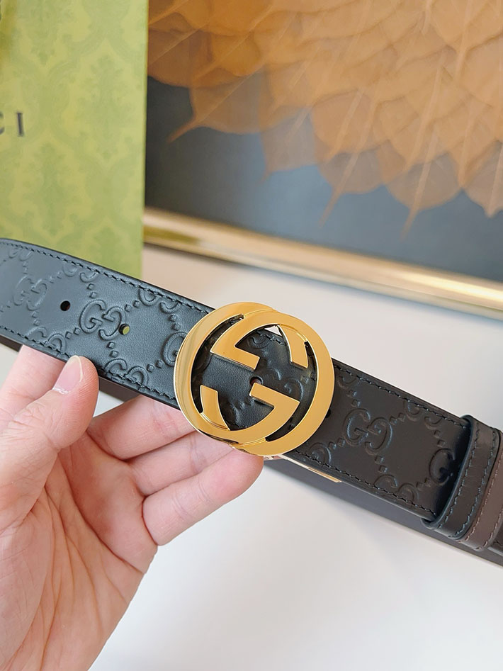 グッチ アウトレット店舗 GUCCI ベルト 38mm GGレザー グッチシマ インターロッキングG バックル 2701969 グッチ ベルト アウトレット - 画像 (7)