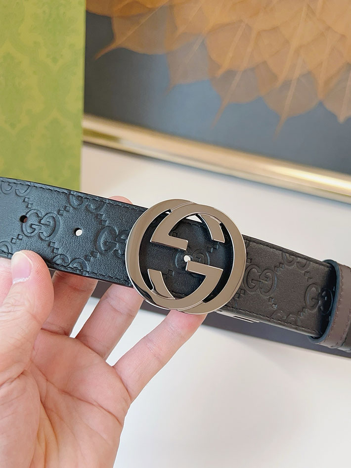 グッチ アウトレット店舗 GUCCI ベルト 38mm GGレザー グッチシマ インターロッキングG バックル 2701971 グッチ ベルト 新作 - 画像 (7)