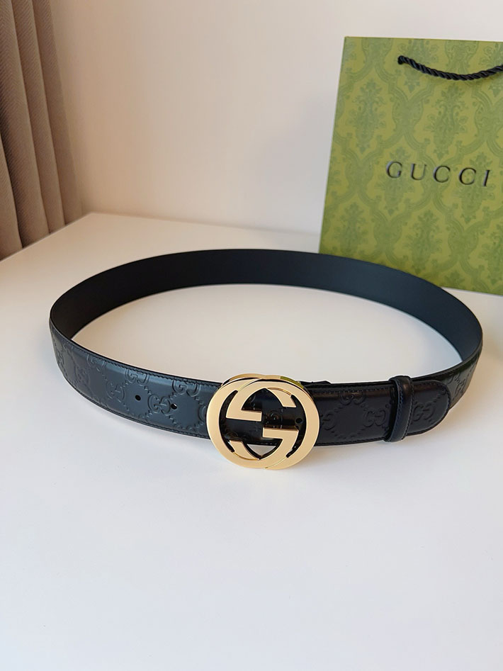 グッチ アウトレット店舗 GUCCI ベルト 38mm メンズ GGレザー グッチシマ インターロッキングG バックル 2701974 グッチ ベルト メンズ 人気 - 画像 (6)