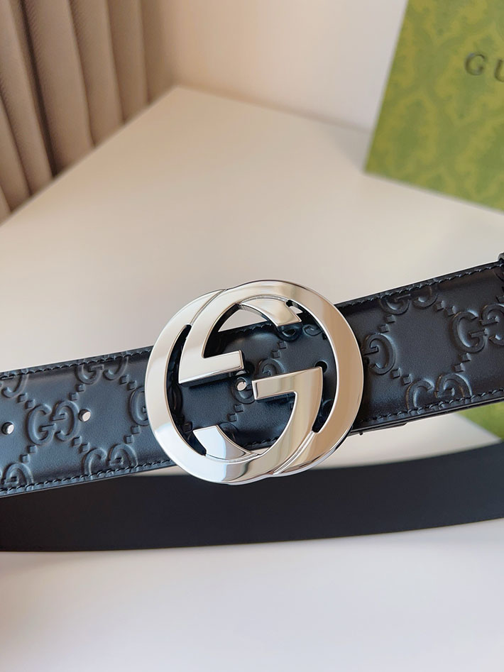 グッチ アウトレット店舗 GUCCI ベルト 38mm メンズ GGレザー グッチシマ インターロッキングG バックル 2701975 Gucci ベルト メンズ リバーシブル - 画像 (6)